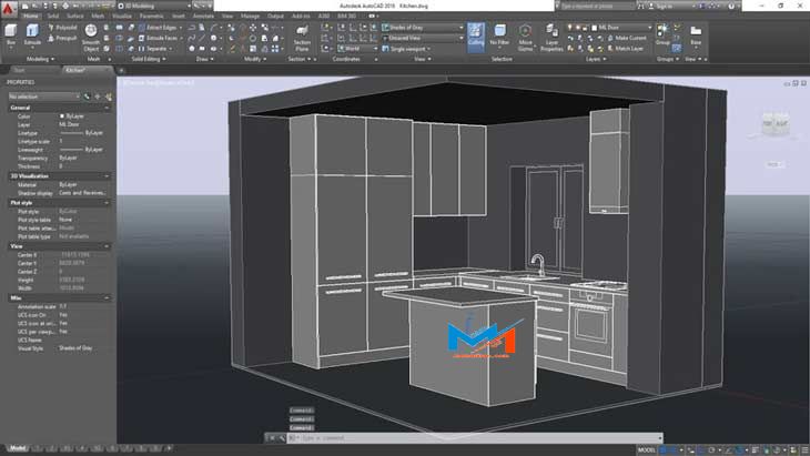 Kitchen-design (2) آموزش طراحی آشپزخانه در 3dmax